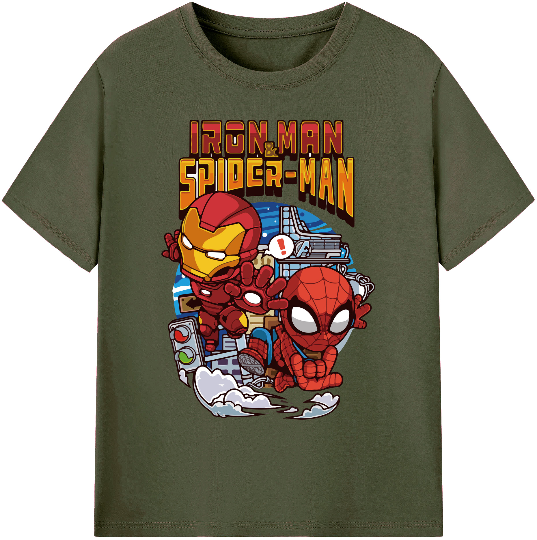 （画像用） アベンジャーズ The Avengers 綿100％ メンズ半袖Tシャツ｜肌触りやわらか＆通気性